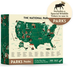 Parks - National Parks Map 1000 Piece Puzzle